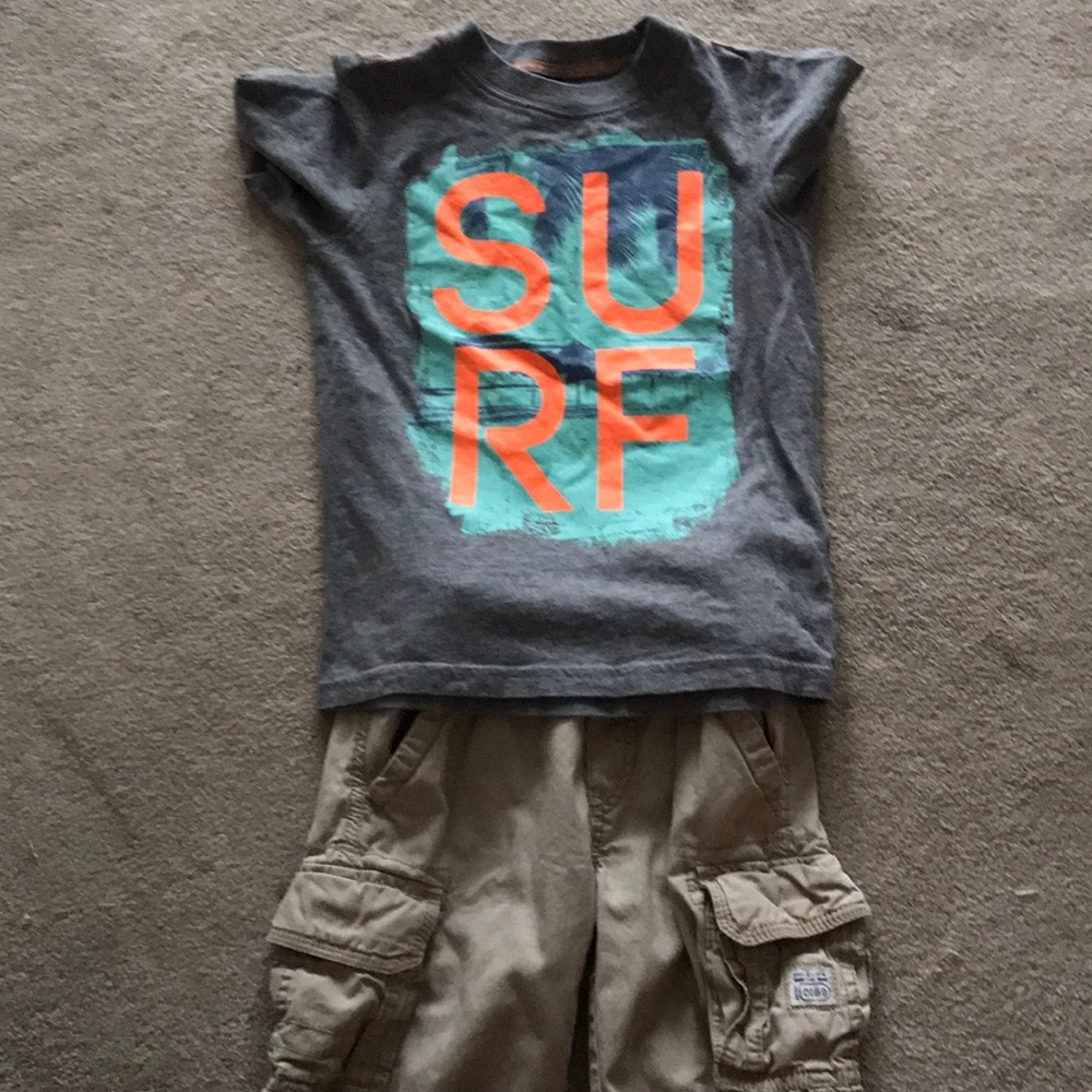 Carter’s T-shirt- Children’s Place shorts